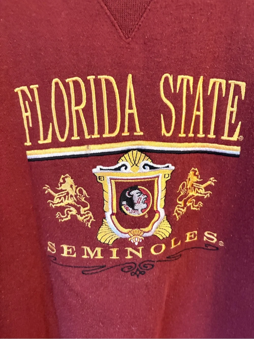 Men’s vintage Florida State Seminoles maroon crewneck Medium